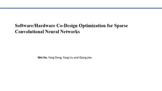 Software/Hardware Co-Design Optimization for Sparse Convolutional Neural Networks