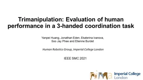 Trimanipulation: Evaluation of Human Performance in a 3-Handed Coordination Task