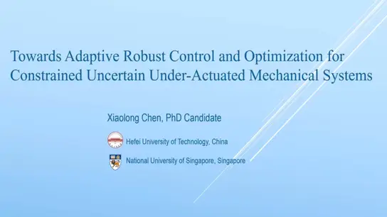 Towards Adaptive Robust Control and Optimization for Constrained Uncertain Under-Actuated Mechanical Systems 