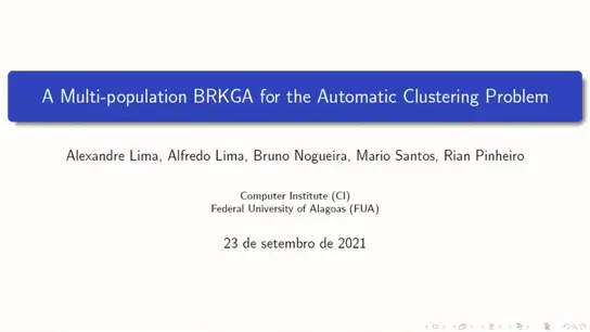 A Multi-Population BRKGA for the Automatic Clustering Problem