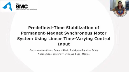 Predefined-Time Stabilization of Permanent-Magnet Synchronous Motor System Using Linear Time Varying Control Input