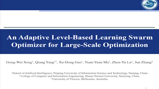 An Adaptive Level-Based Learning Swarm Optimizer for Large-Scale Optimization 