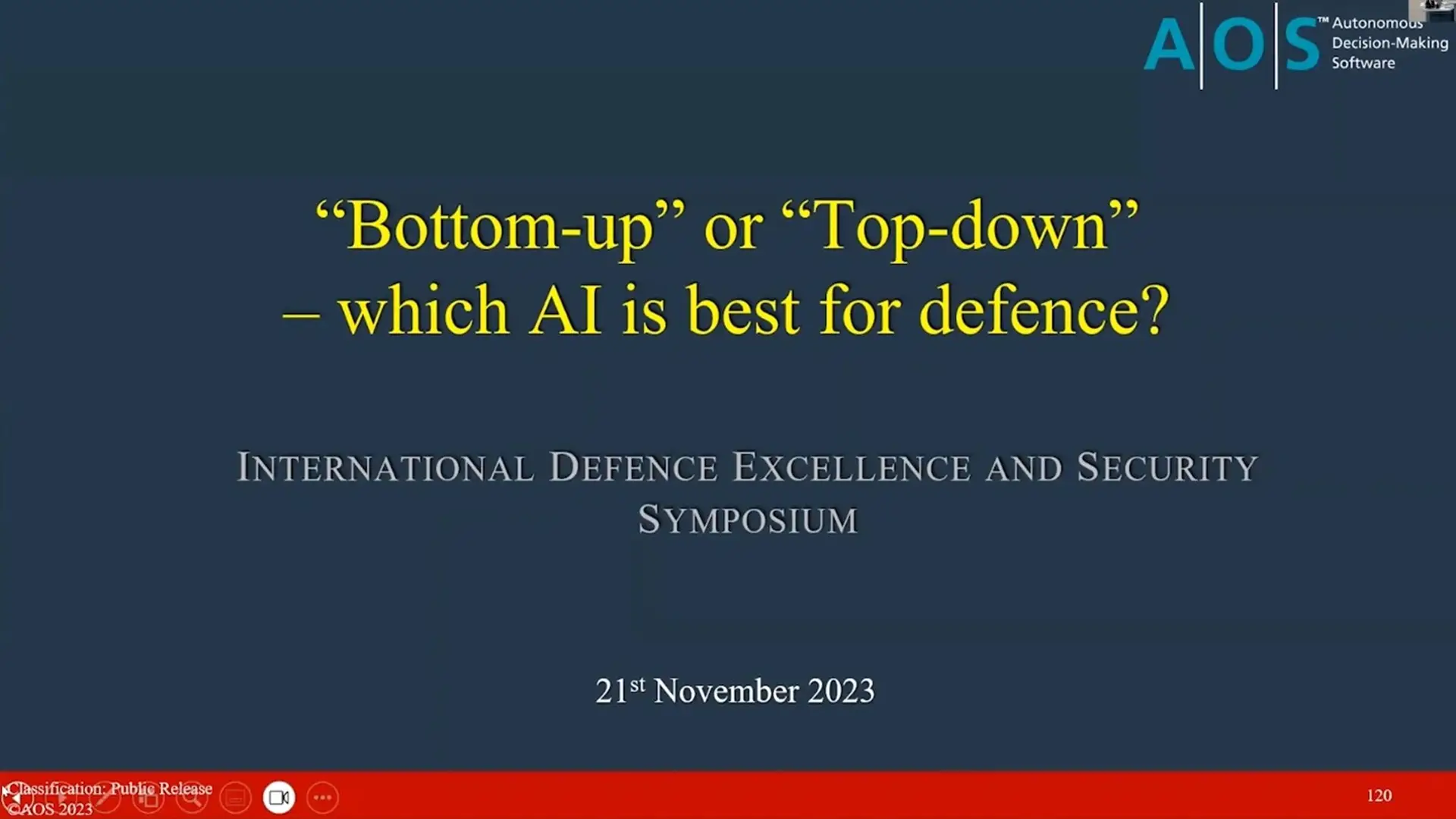 Bottom-Up or Top-Down Which AI is Best for Defence