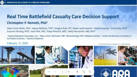 Real Time Battlefield Casualty Care Decision Support