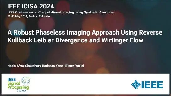 A Robust Phaseless Imaging Approach Using Reverse Kullback Leibler Divergence and Wirtinger Flow