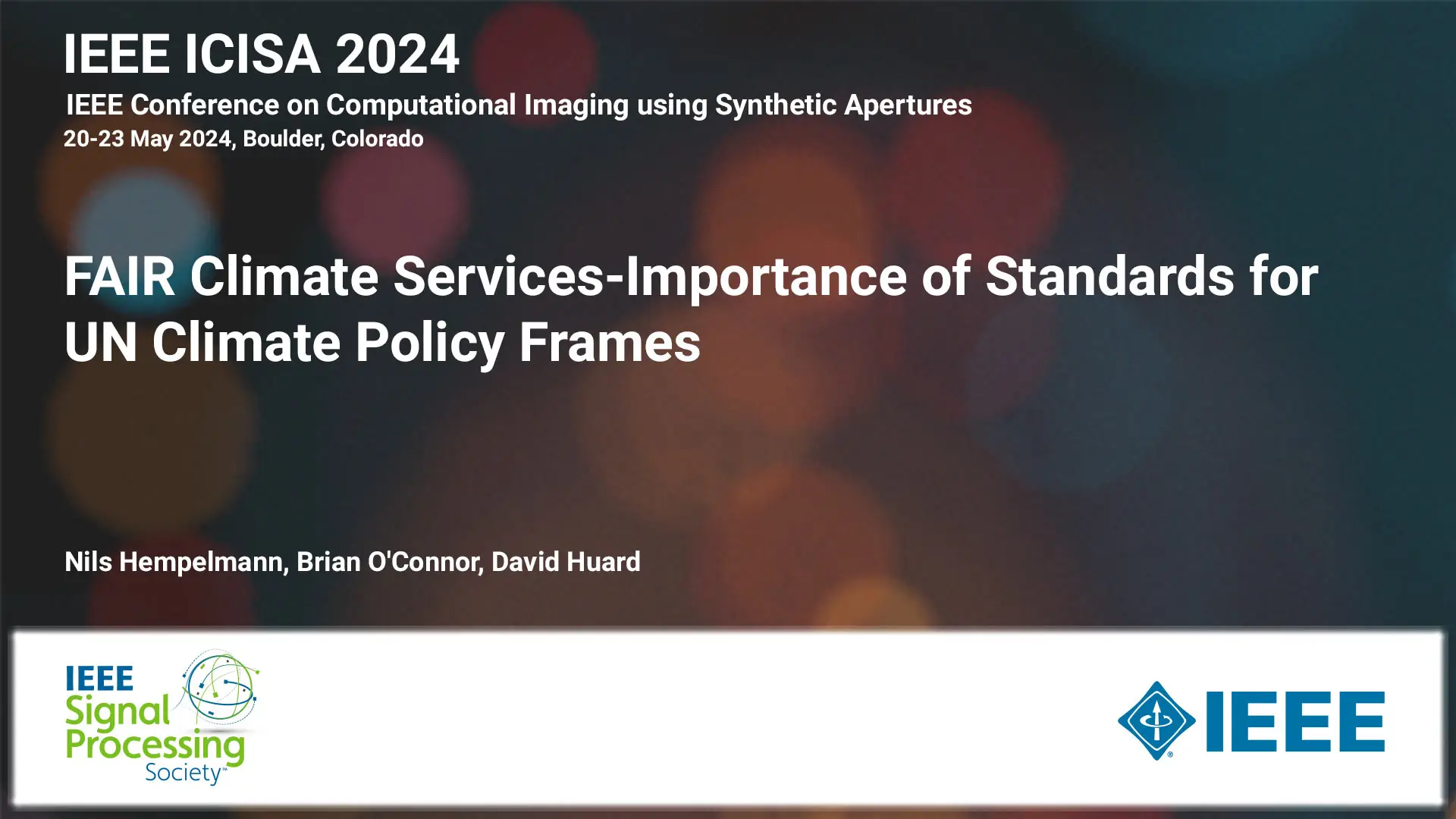 FAIR Climate Services-Importance of Standards for UN Climate Policy Frames