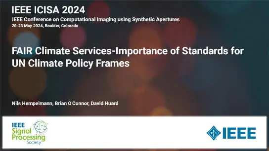 FAIR Climate Services-Importance of Standards for UN Climate Policy Frames