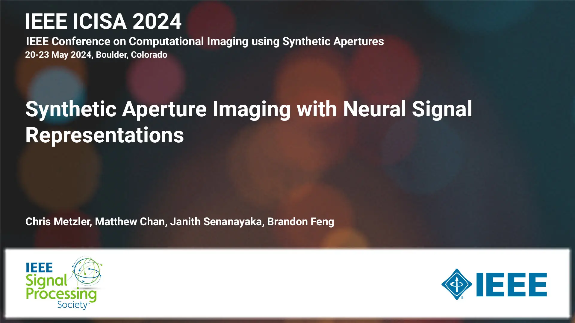 Synthetic Aperture Imaging with Neural Signal Representations