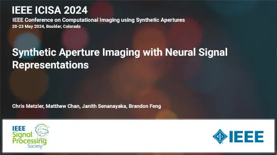 Synthetic Aperture Imaging with Neural Signal Representations