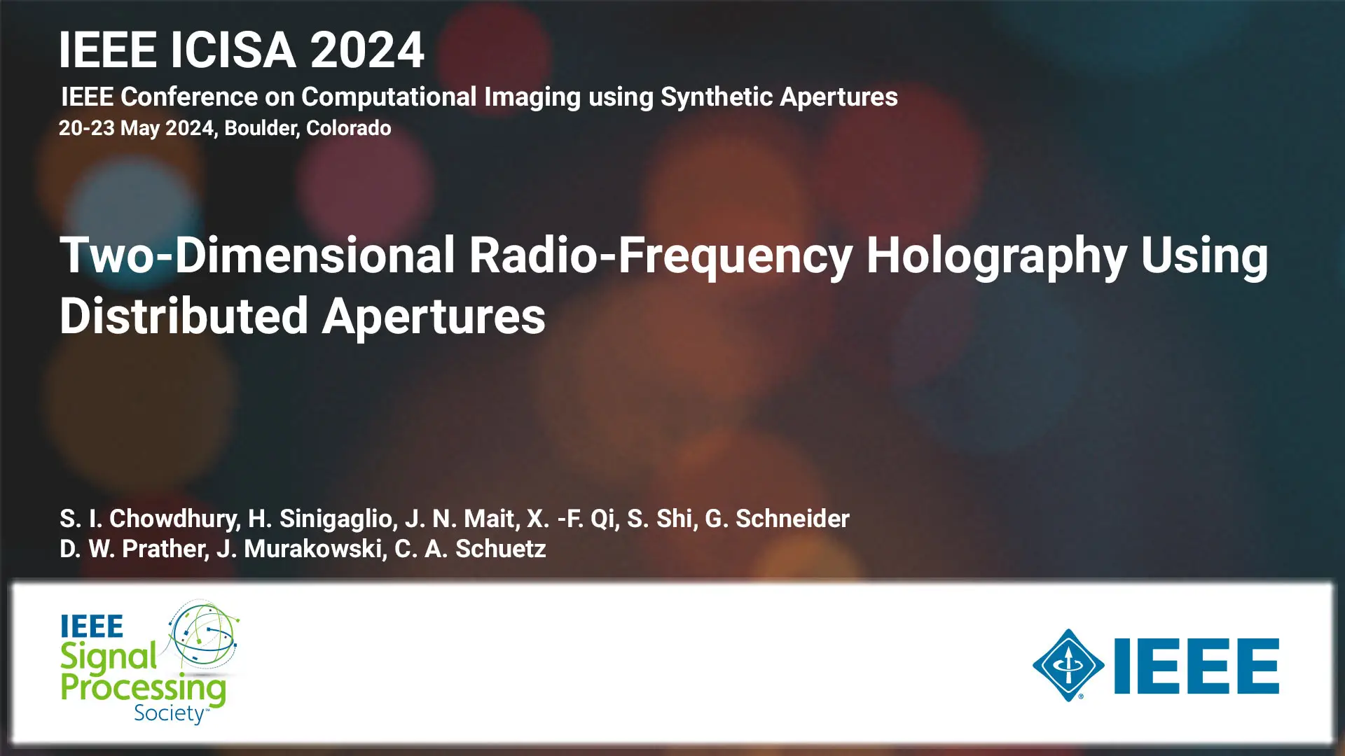 Two-Dimensional Radio-Frequency Holography Using Distributed Apertures