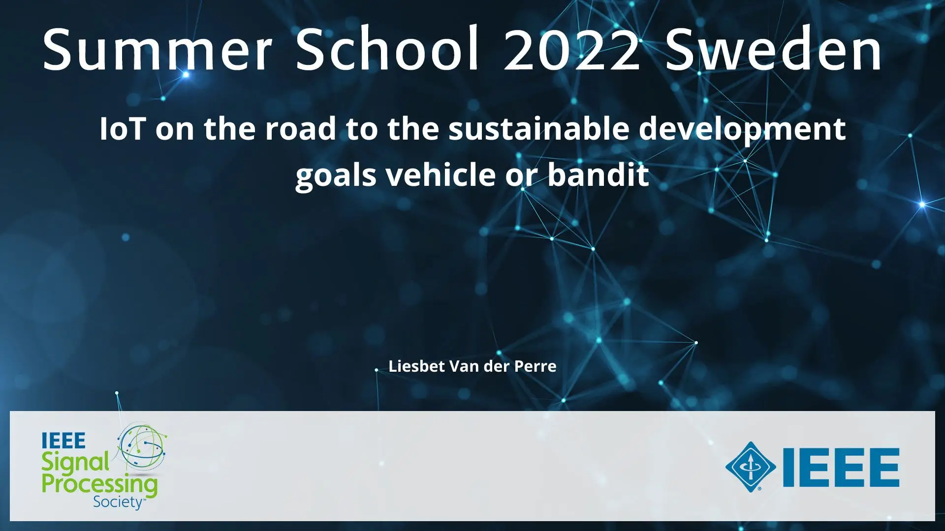 IoT on the road to the sustainable development goals vehicle or bandit