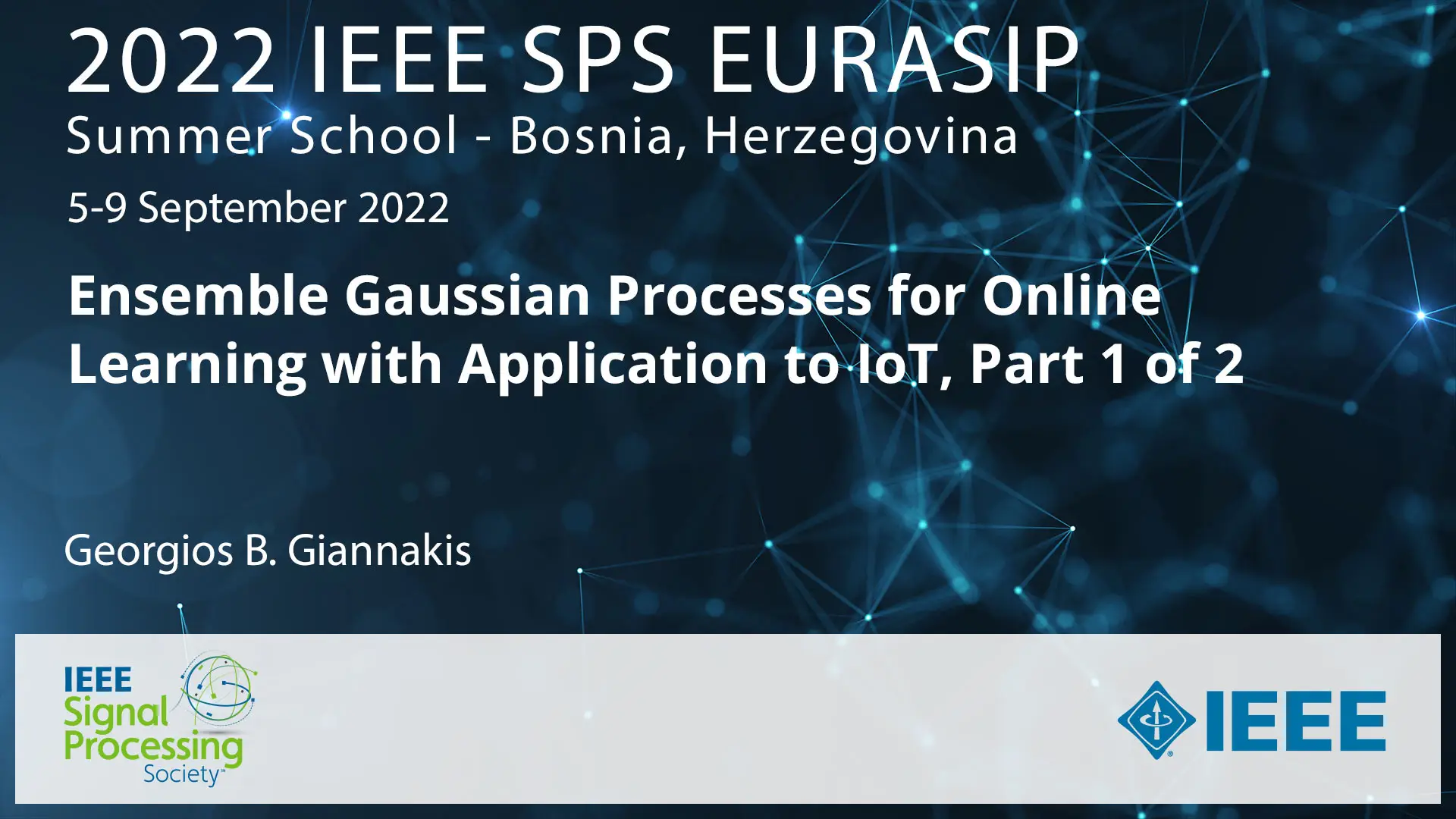 Ensemble Gaussian Processes for Online Learning with Application to IoT, Part 1 of 2