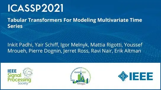 Tabular Transformers For Modeling Multivariate Time Series