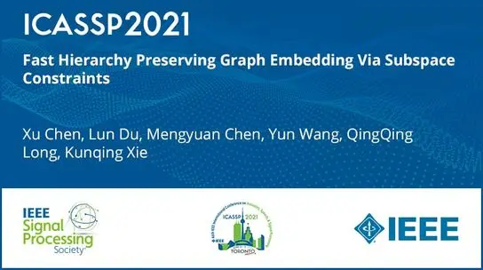 Fast Hierarchy Preserving Graph Embedding Via Subspace Constraints