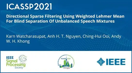 Directional Sparse Filtering Using Weighted Lehmer Mean For Blind Separation Of Unbalanced Speech Mixtures