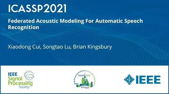 Federated Acoustic Modeling For Automatic Speech Recognition