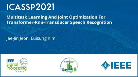 Multitask Learning And Joint Optimization For Transformer-Rnn-Transducer Speech Recognition