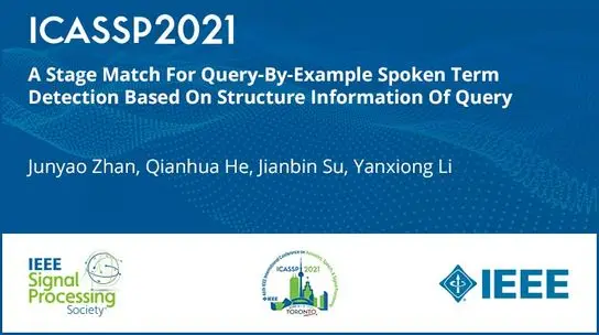 A Stage Match For Query-By-Example Spoken Term Detection Based On Structure Information Of Query