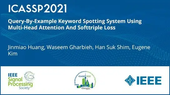 Query-By-Example Keyword Spotting System Using Multi-Head Attention And Softtriple Loss