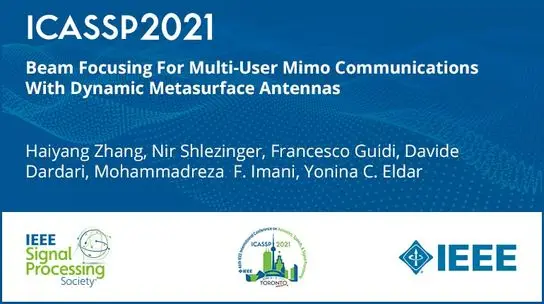 Beam Focusing For Multi-User Mimo Communications With Dynamic Metasurface Antennas