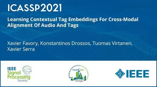 Learning Contextual Tag Embeddings For Cross-Modal Alignment Of Audio And Tags