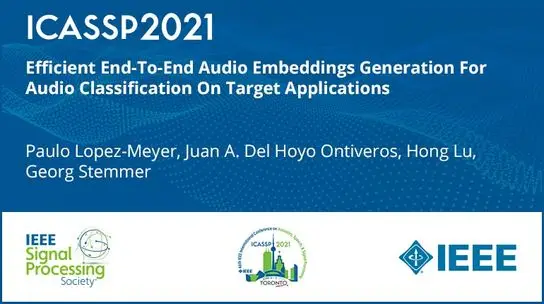 Efficient End-To-End Audio Embeddings Generation For Audio Classification On Target Applications