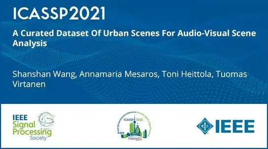 A Curated Dataset Of Urban Scenes For Audio-Visual Scene Analysis