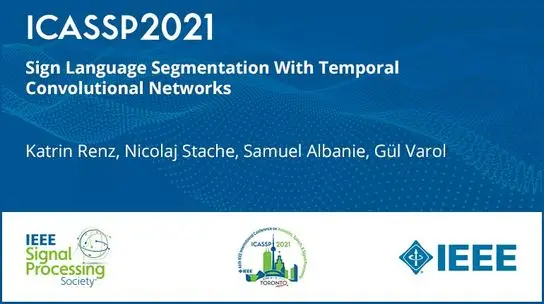 Sign Language Segmentation With Temporal Convolutional Networks