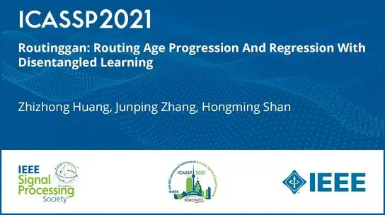 Routinggan: Routing Age Progression And Regression With Disentangled Learning