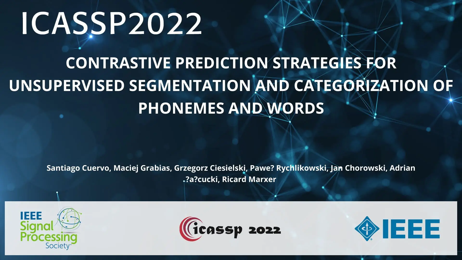 CONTRASTIVE PREDICTION STRATEGIES FOR UNSUPERVISED SEGMENTATION AND CATEGORIZATION OF PHONEMES AND WORDS