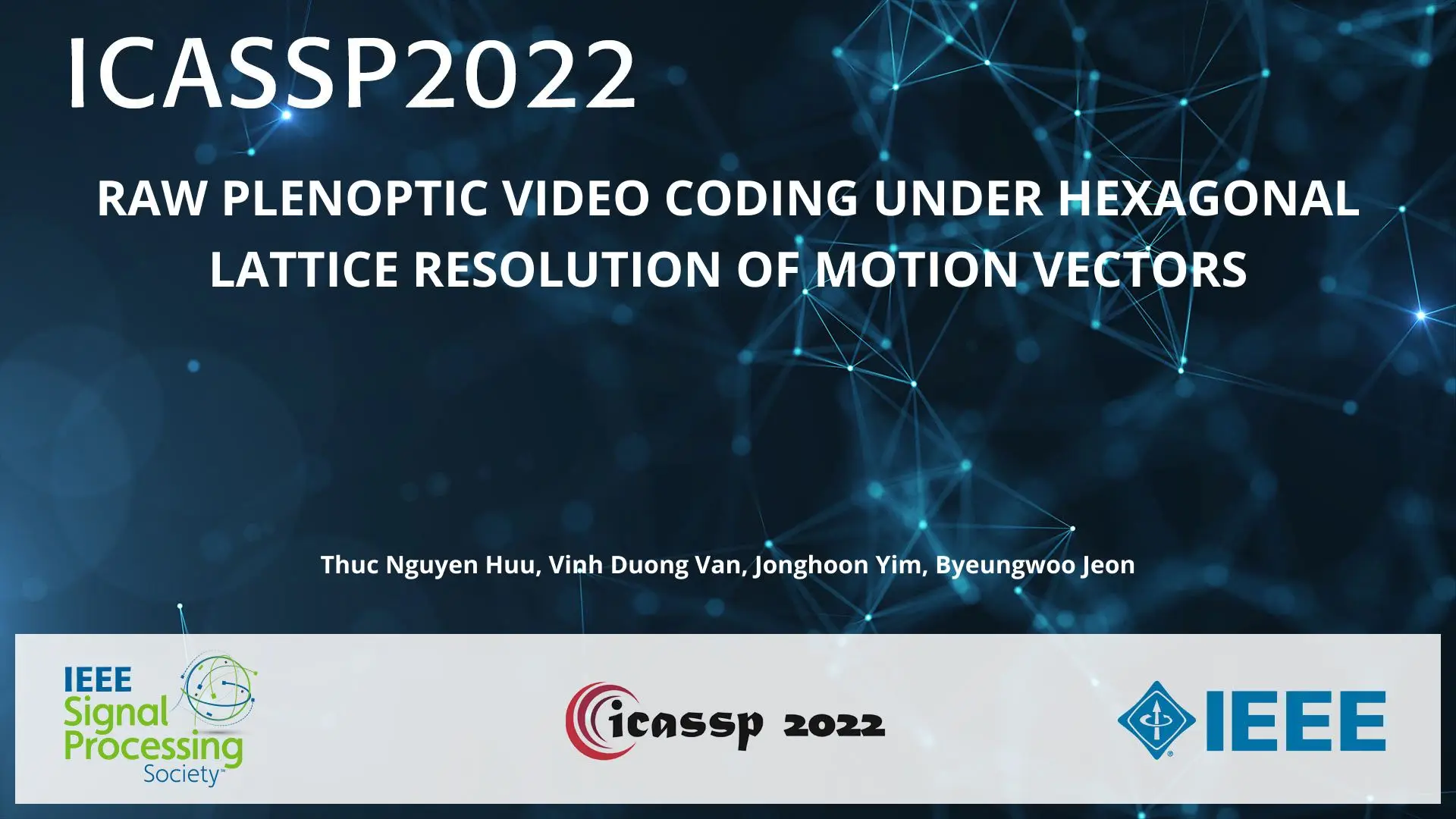 RAW PLENOPTIC VIDEO CODING UNDER HEXAGONAL LATTICE RESOLUTION OF MOTION VECTORS