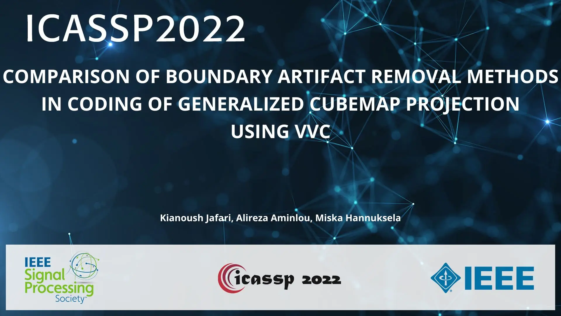 COMPARISON OF BOUNDARY ARTIFACT REMOVAL METHODS IN CODING OF GENERALIZED CUBEMAP PROJECTION USING VVC