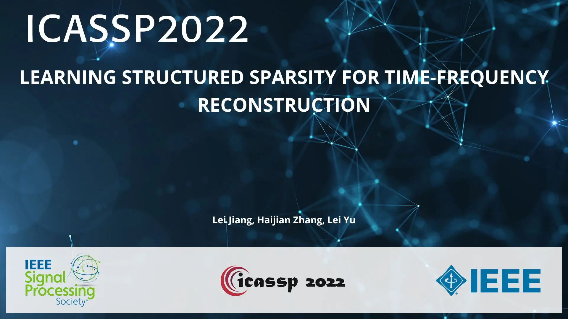 LEARNING STRUCTURED SPARSITY FOR TIME-FREQUENCY RECONSTRUCTION