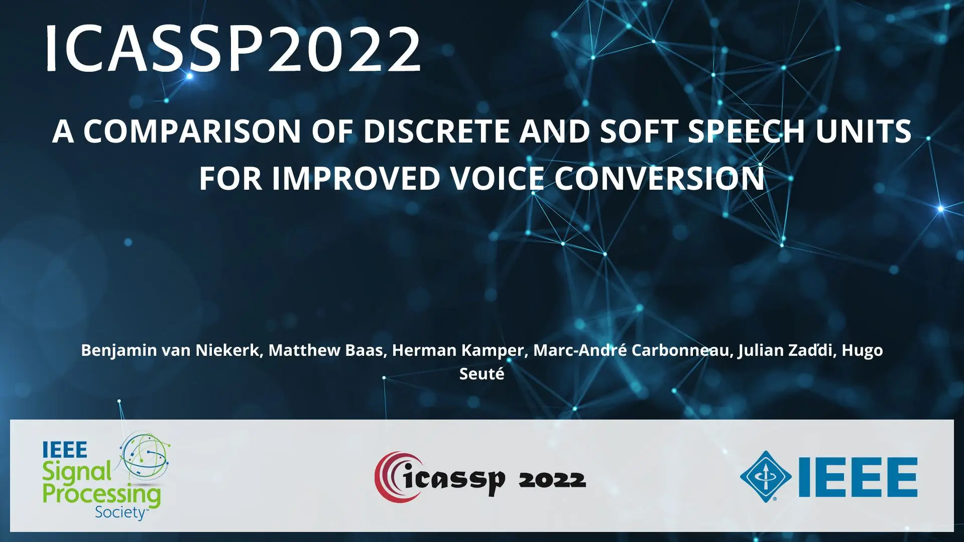 ICASSP 2022, May 2022 Virtual and InPerson Conference Presentation Videos Product Bundle