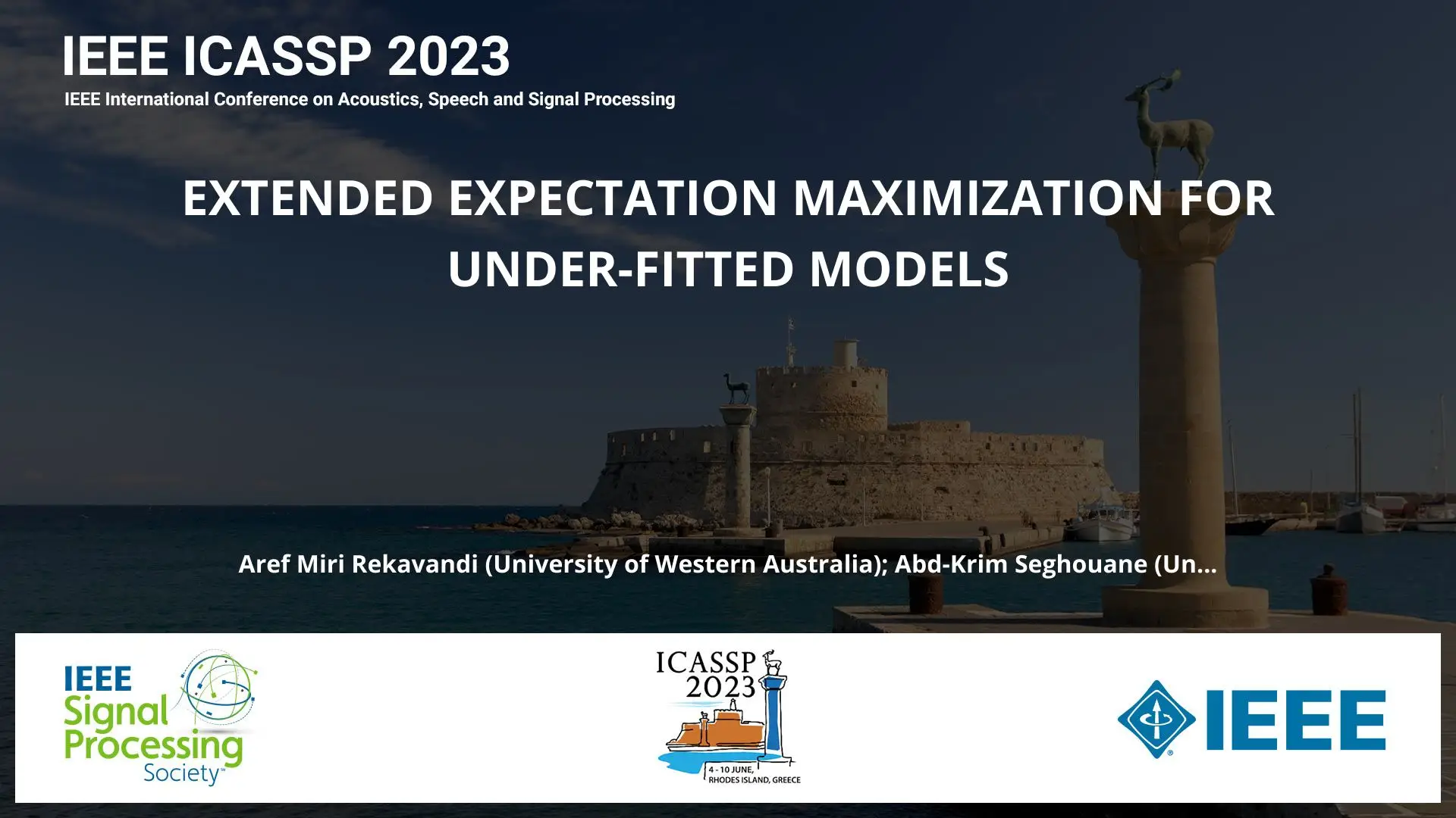 EXTENDED EXPECTATION MAXIMIZATION FOR UNDER-FITTED MODELS