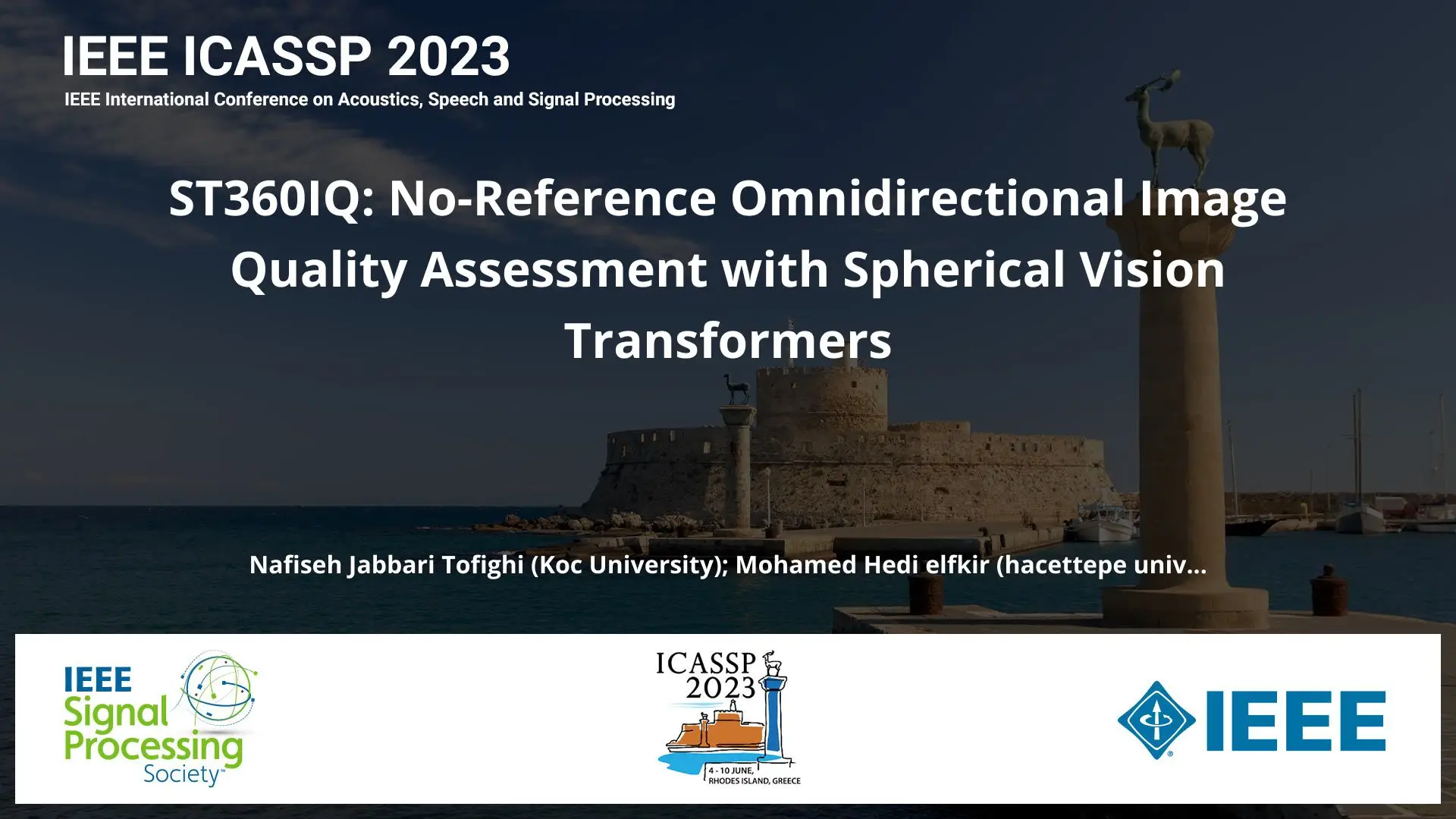 ST360IQ: No-Reference Omnidirectional Image Quality Assessment with Spherical Vision Transformers