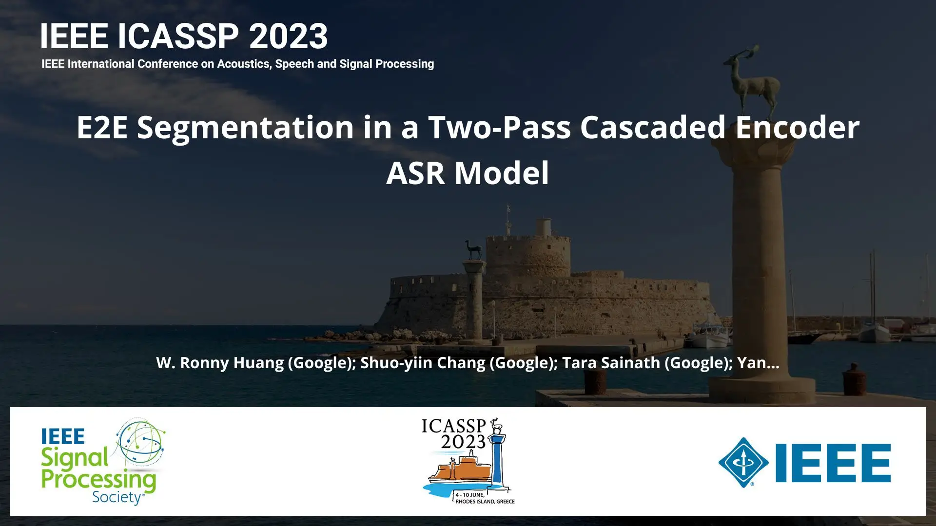 E2E Segmentation in a Two-Pass Cascaded Encoder ASR Model