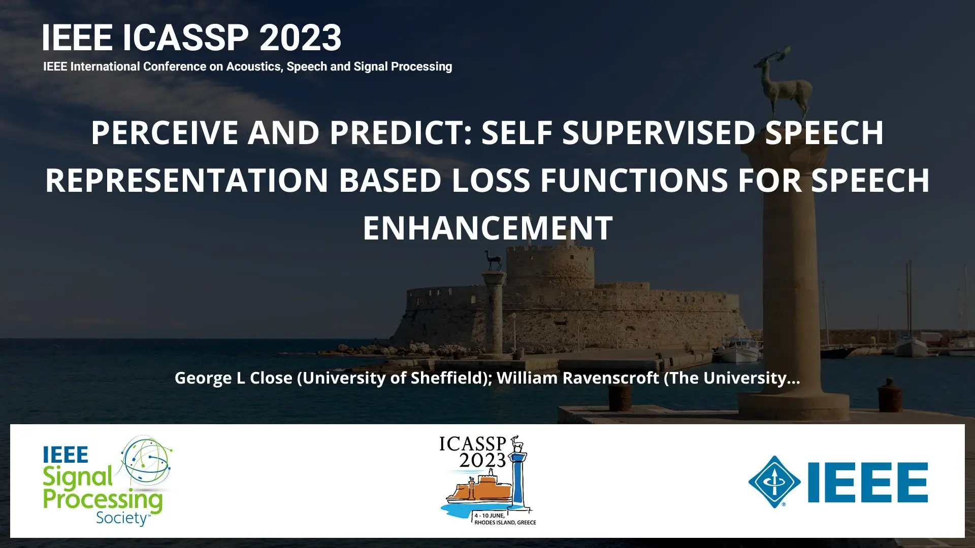 PERCEIVE AND PREDICT: SELF SUPERVISED SPEECH REPRESENTATION BASED LOSS FUNCTIONS FOR SPEECH ENHANCEMENT