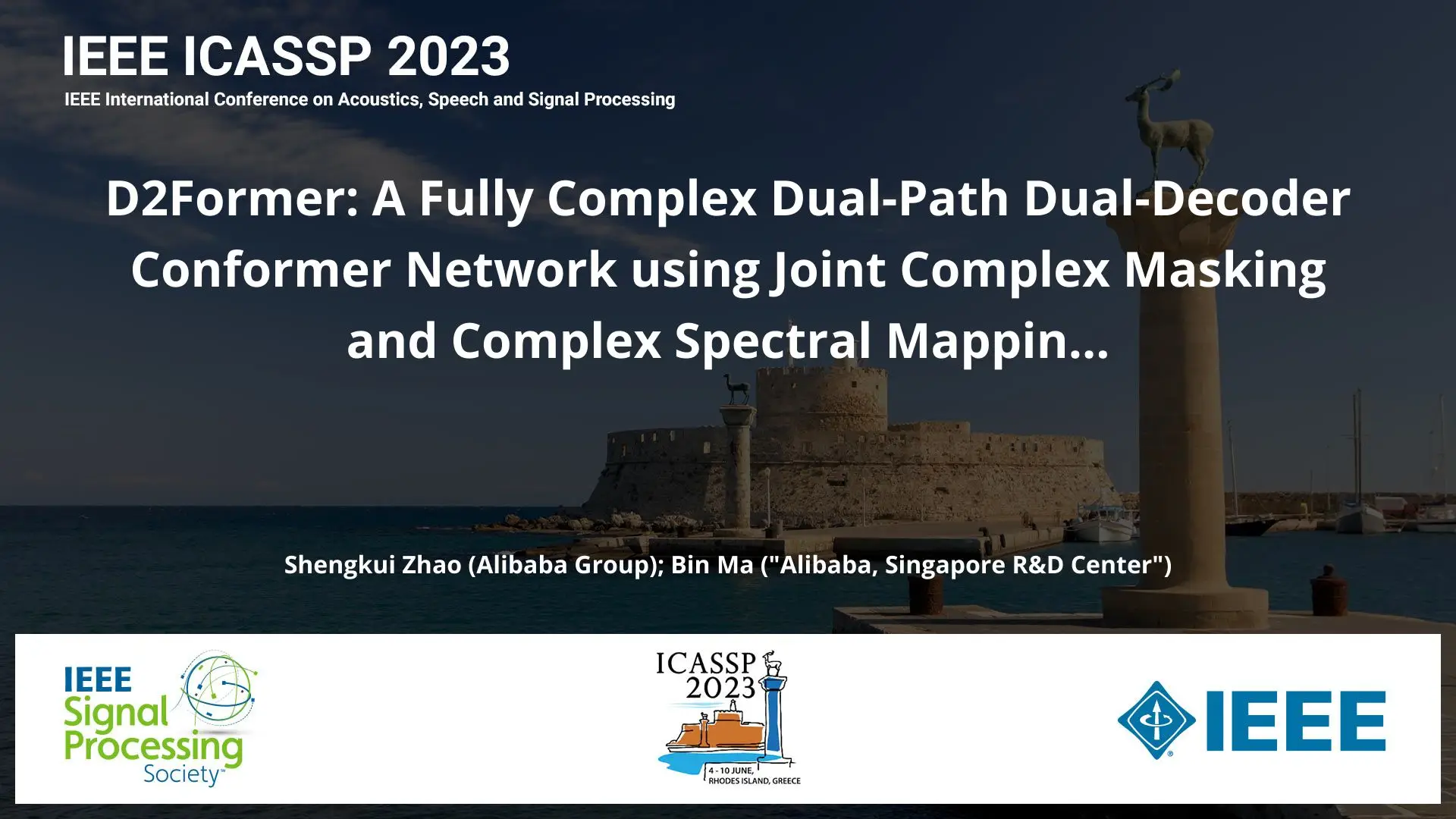 D2Former: A Fully Complex Dual-Path Dual-Decoder Conformer Network using Joint Complex Masking and Complex Spectral Mapping for Monaural Speech Enhancement