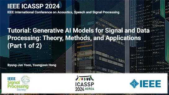 Tutorial: Generative AI Models for Signal and Data Processing: Theory, Methods, and Applications (Part 1 of 2)