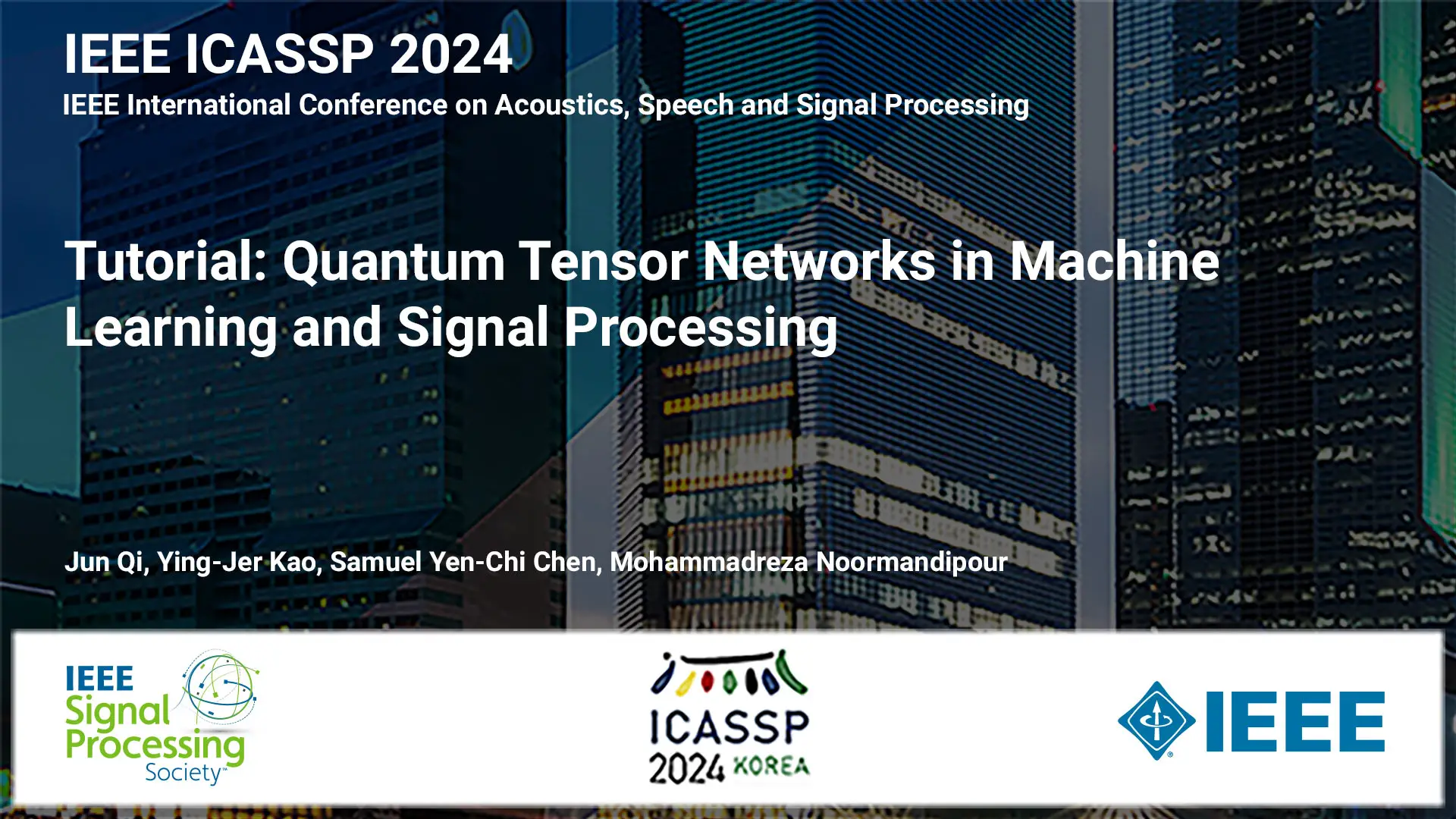 Tutorial: Quantum Tensor Networks in Machine Learning and Signal Processing