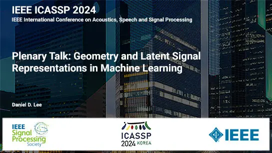 Plenary Talk: Geometry and Latent Signal Representations in Machine Learning