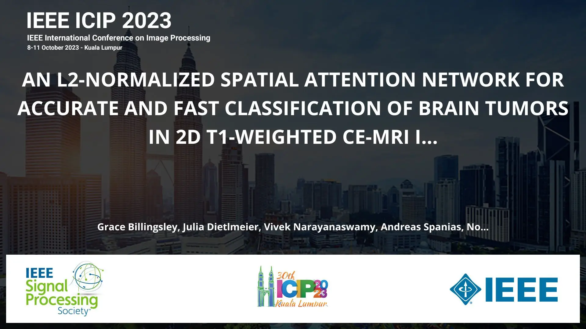 AN L2-NORMALIZED SPATIAL ATTENTION NETWORK FOR ACCURATE AND FAST CLASSIFICATION OF BRAIN TUMORS IN 2D T1-WEIGHTED CE-MRI IMAGES