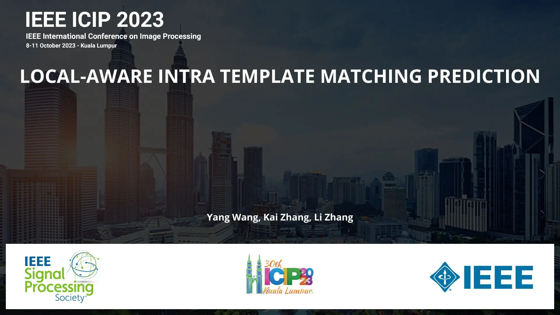 LOCAL-AWARE INTRA TEMPLATE MATCHING PREDICTION