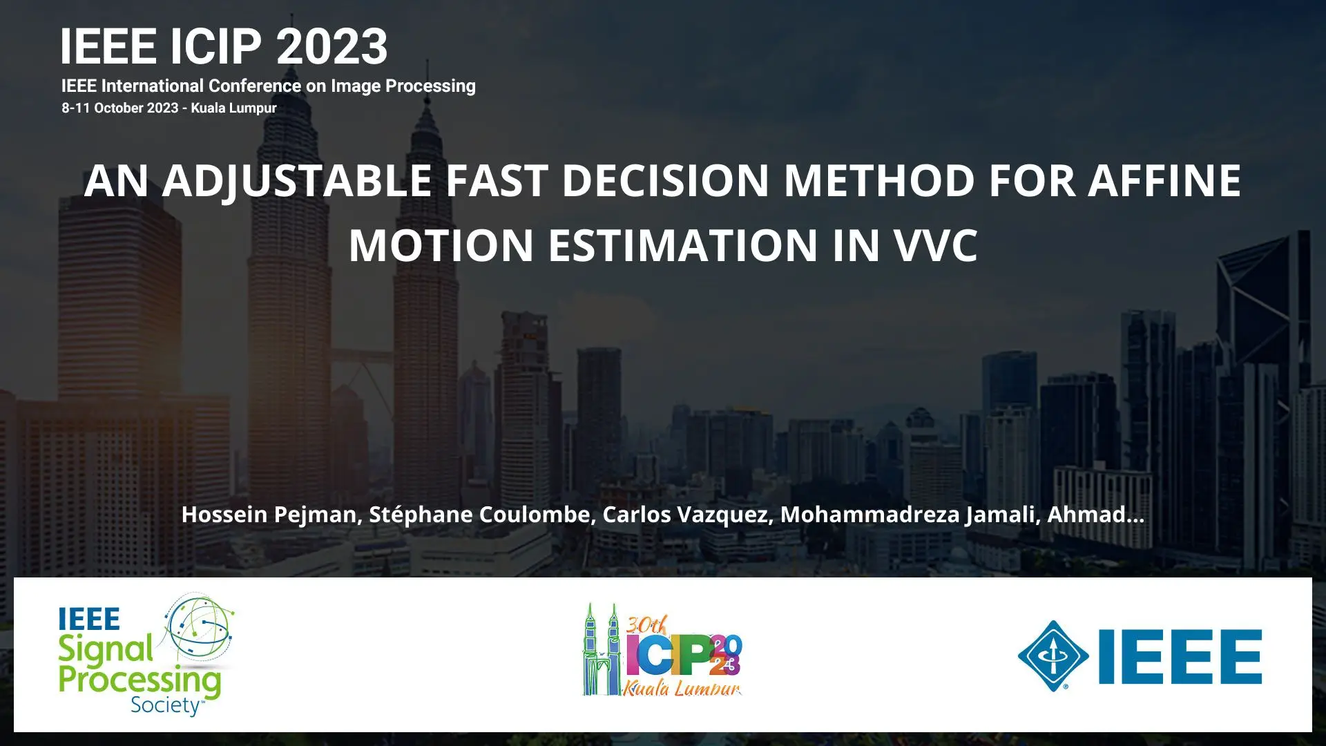 AN ADJUSTABLE FAST DECISION METHOD FOR AFFINE MOTION ESTIMATION IN VVC