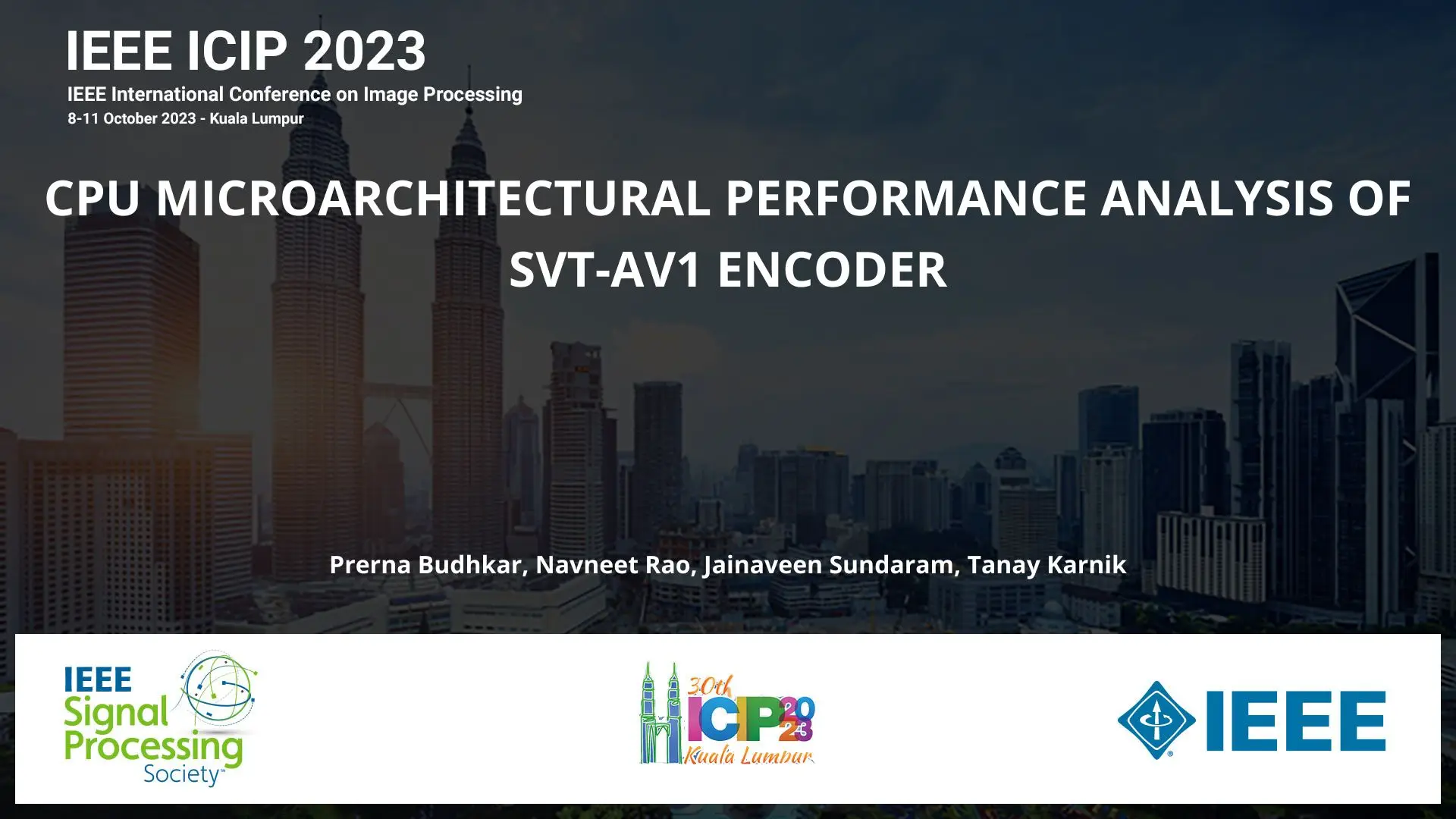 CPU MICROARCHITECTURAL PERFORMANCE ANALYSIS OF SVT-AV1 ENCODER