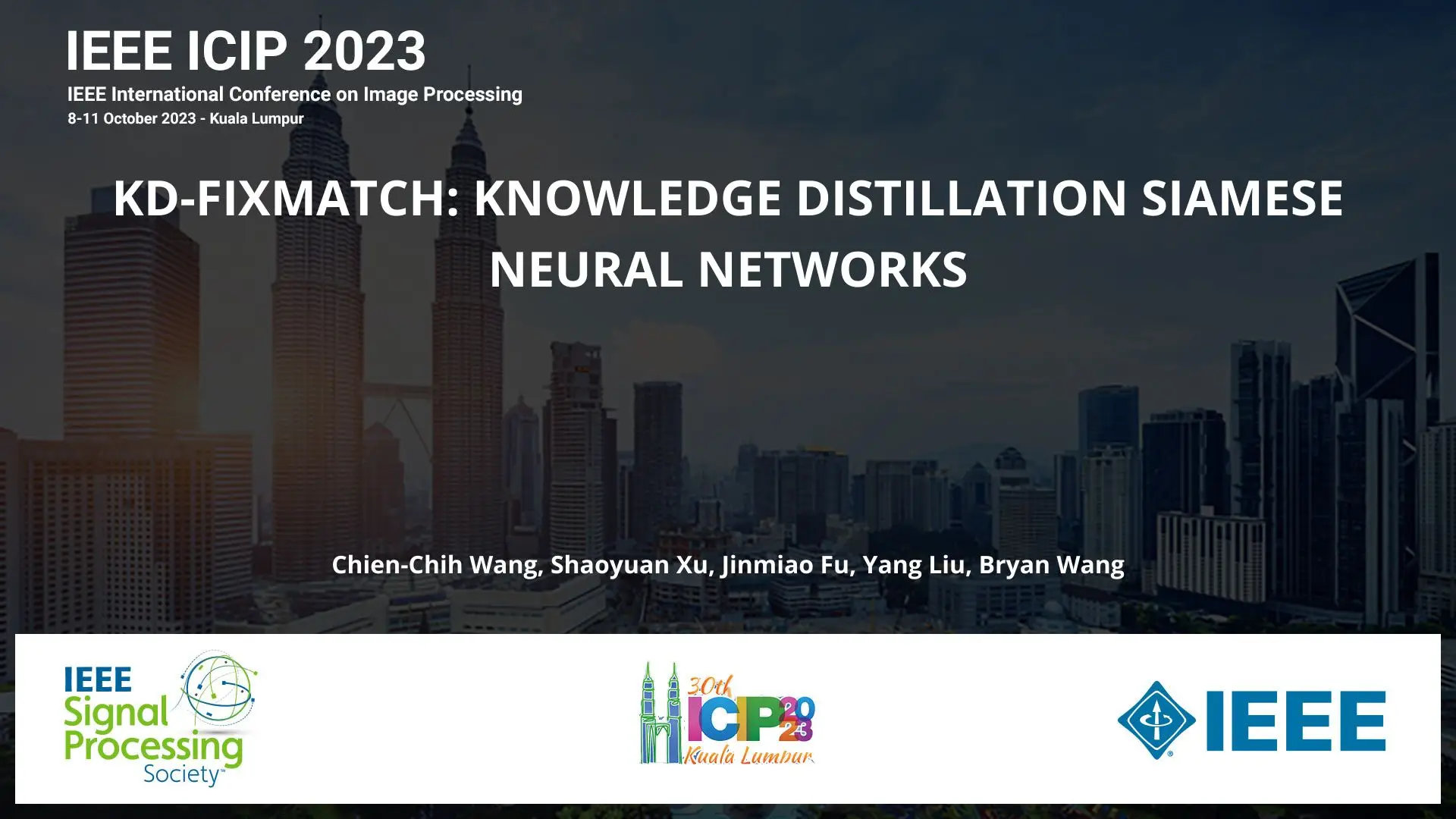 KD-FIXMATCH: KNOWLEDGE DISTILLATION SIAMESE NEURAL NETWORKS