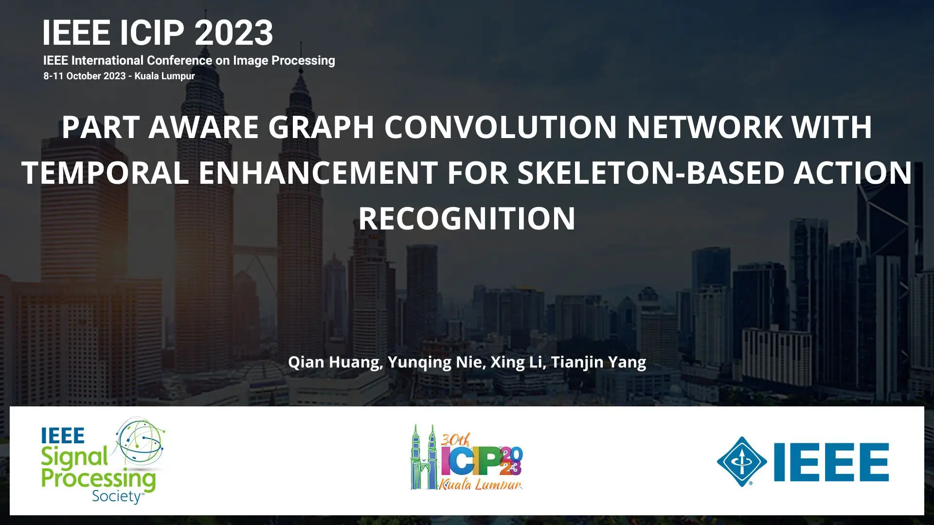 PART AWARE GRAPH CONVOLUTION NETWORK WITH TEMPORAL ENHANCEMENT FOR SKELETON-BASED ACTION RECOGNITION