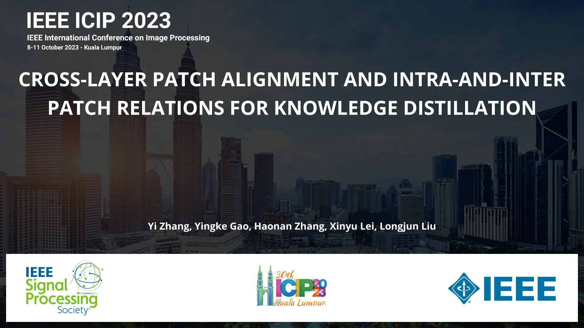 CROSS-LAYER PATCH ALIGNMENT AND INTRA-AND-INTER PATCH RELATIONS FOR KNOWLEDGE DISTILLATION