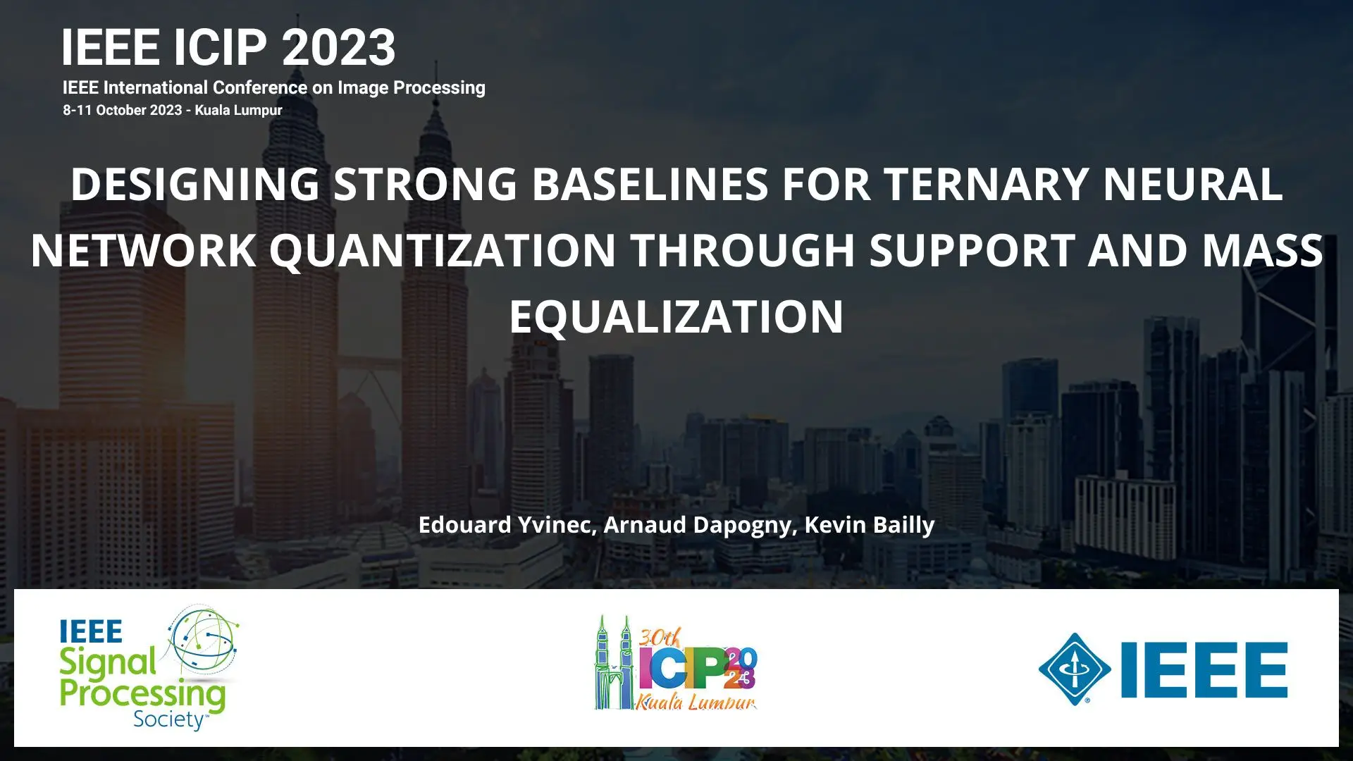 DESIGNING STRONG BASELINES FOR TERNARY NEURAL NETWORK QUANTIZATION THROUGH SUPPORT AND MASS EQUALIZATION